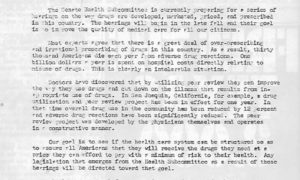 Letter from Senator Edward Kennedy